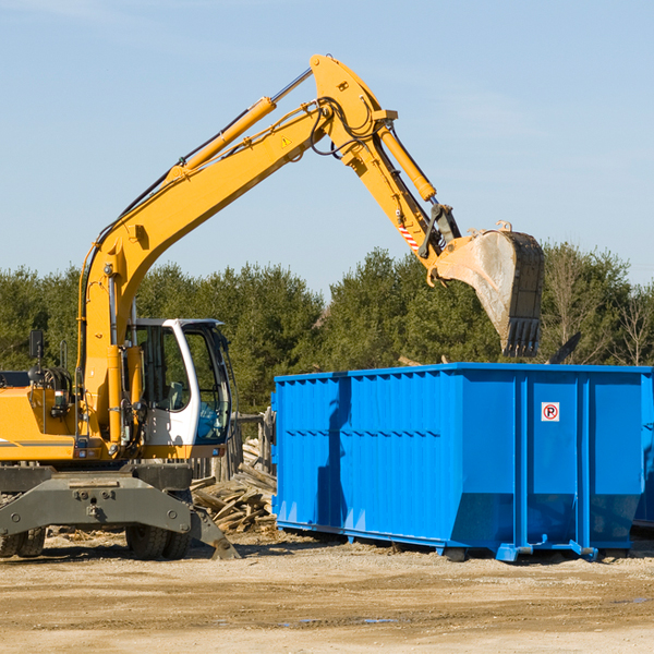 are there any restrictions on where a residential dumpster can be placed in Bay County Michigan